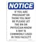 Signmission OSHA, If You Are Pregnant Or Think You, 14in X 10in, 10" W, 14" L, Portrait, OS-NS-D-1014-V-13617 OS-NS-D-1014-V-13617 - alternate 1